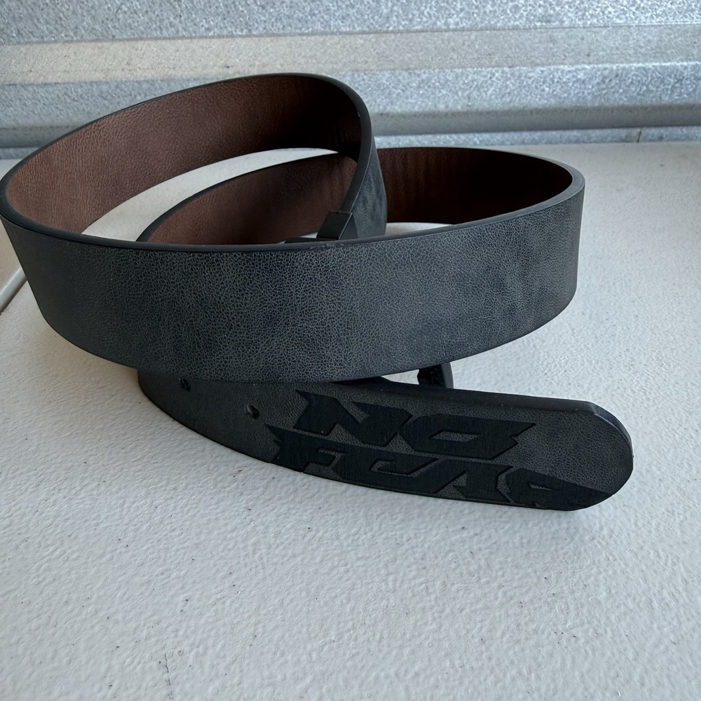 No Fear Mens‎ Reversible Belt Black Brown 41" Spellout